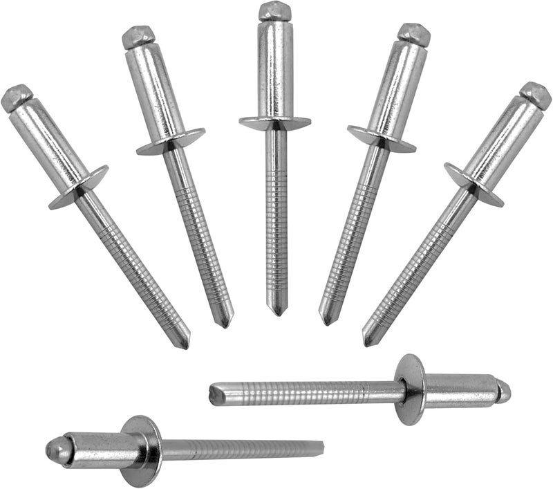 ALLCLEAN 45 Pcs 1/4" x 5/8" Stainless Steel Blind Pro Rivets,6.4 x 16mm Pop Rivets,Stainless Steel Grip and Stainless Steel Mandrel - Image 1